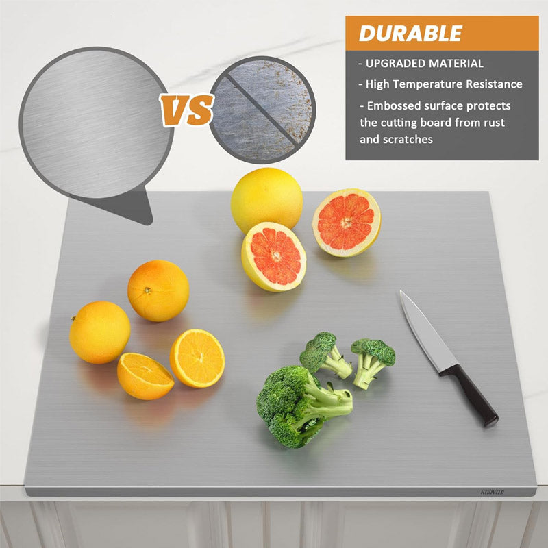 Steel chopping board